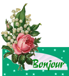 Gif animé bonjour muguet